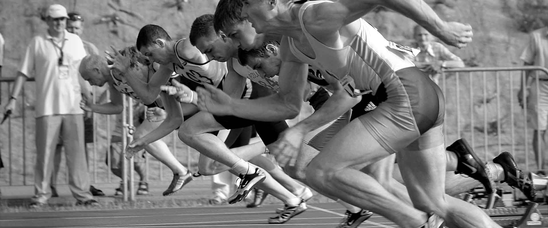 race runners at the start line