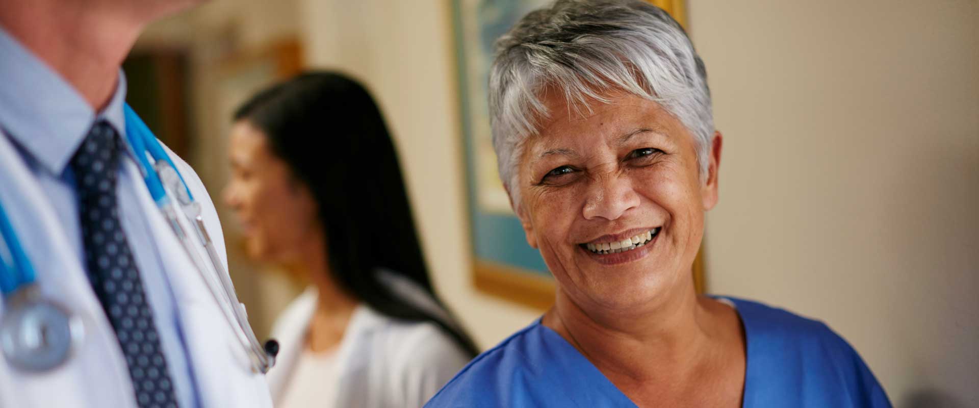 smiling medical nurse