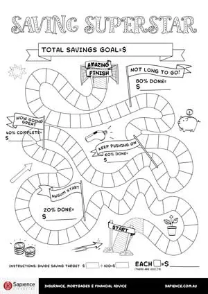 Sapience SuperStar colouring-in worksheet