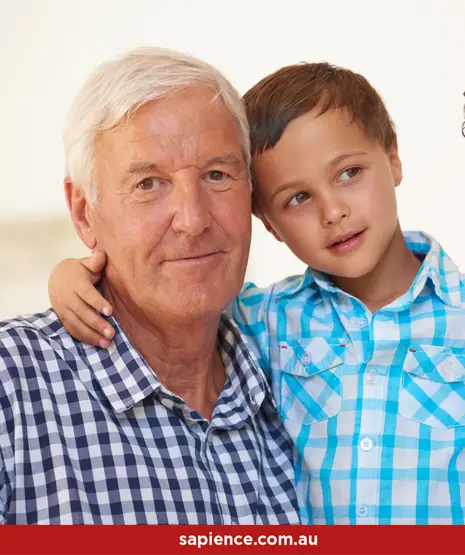 Grandfather and his grandson
